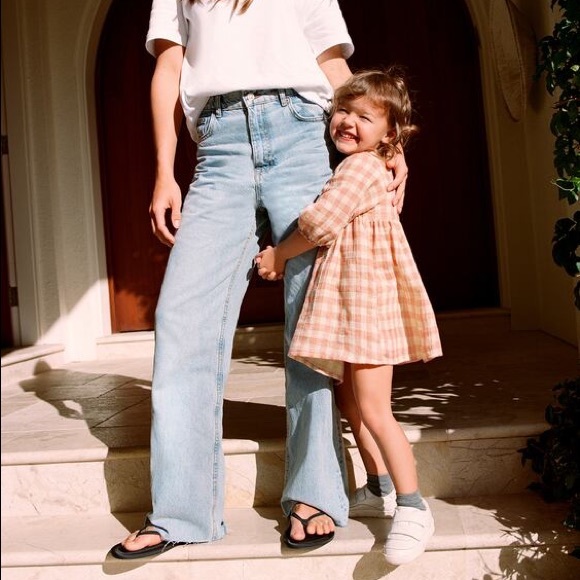 NWT Zara 18-24m textured gingham dress with smocking - Picture 4 of 4